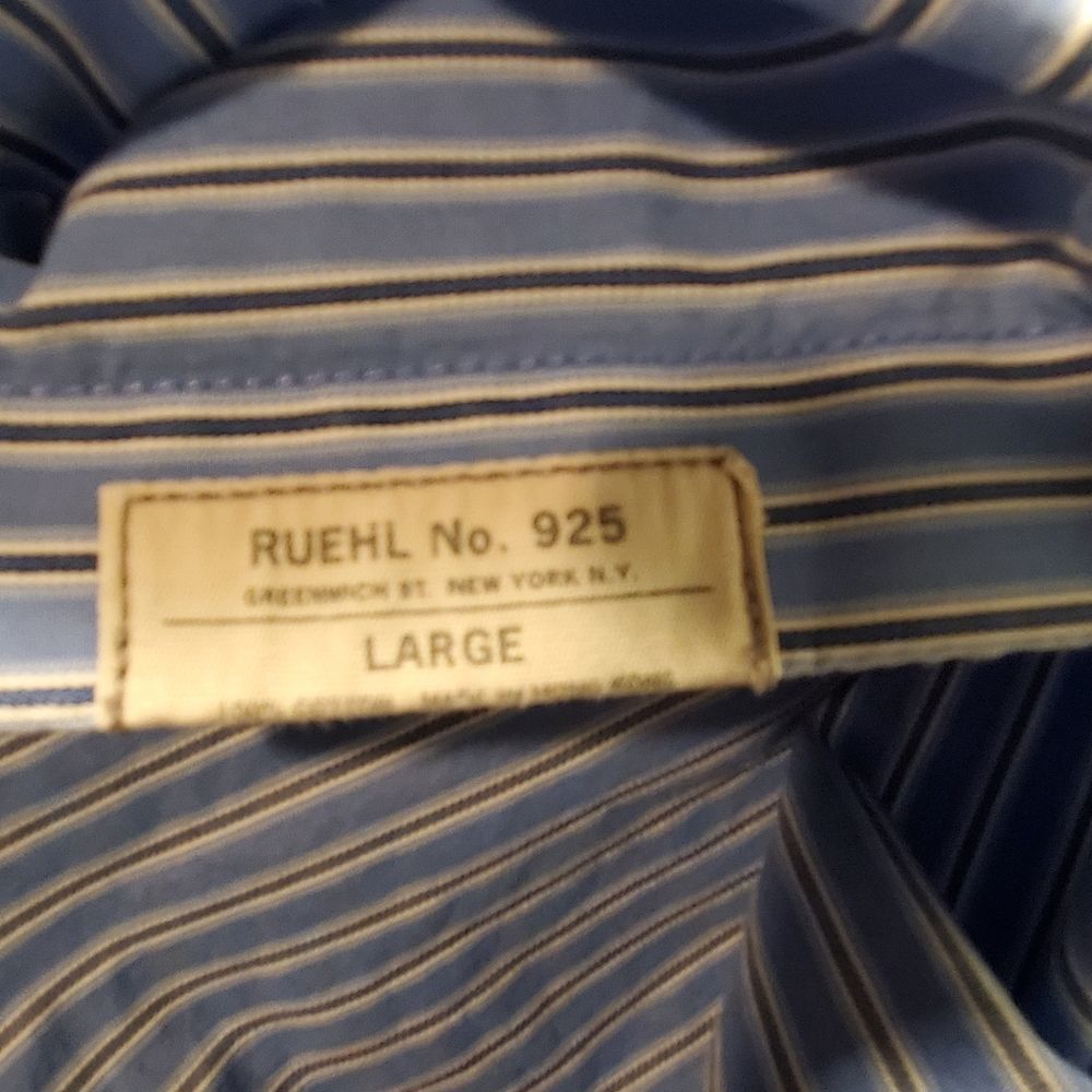 𝅺ruehl No. 925 Shirt, sz. L - Picture 8 of 8